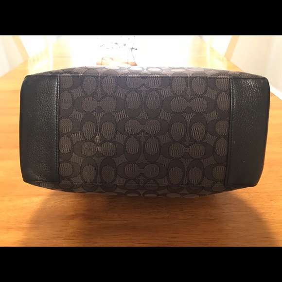 Coach Black/Silver Signature Tote - Picture 4 of 6